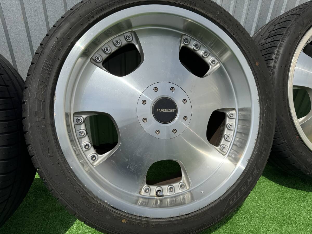 WREST レスト 深リム 19インチ 275/35ZR19 245/40ZR19 19X9.5J+38 19X8.5J+35 2021年 PCD114.3 ホイール タイヤ 4本 セット。。。の画像3