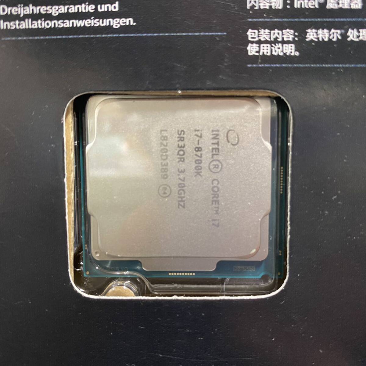 VV48 PCパーツ CPU Intel Core i7 8700K 3.7GHz 6コア12スレッド CoffeeLake インテル 未使用 DARR intel Core i7 CPUの画像3