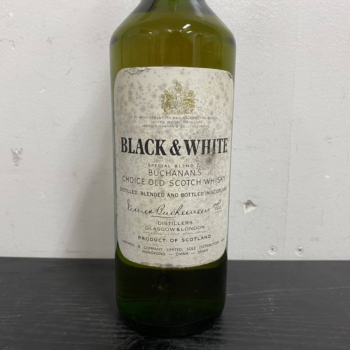 VV65 古酒 旧ボトル ブラック＆ホワイト スコッチ ウイスキー 特級 760ml 43% BLACK & WHITE 未開封 CARR BLACK&WHITE_画像2