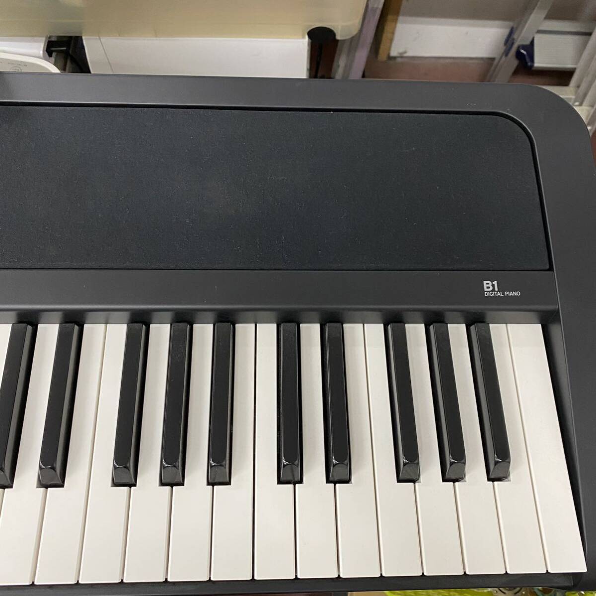 VV127 Z 鍵盤楽器 電子ピアノ キーボード MIDI コルグ KORG B1 デジタルピアノ 88鍵盤 現状品 AC欠品 付属多数 2019年製の画像6