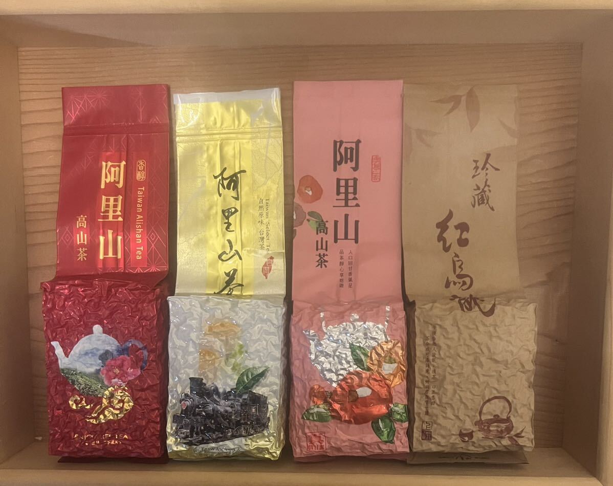 台湾茶 阿里山凍頂烏龍茶 四季春高山茶 金萱烏龍茶 梨山蜜香烏龍茶 