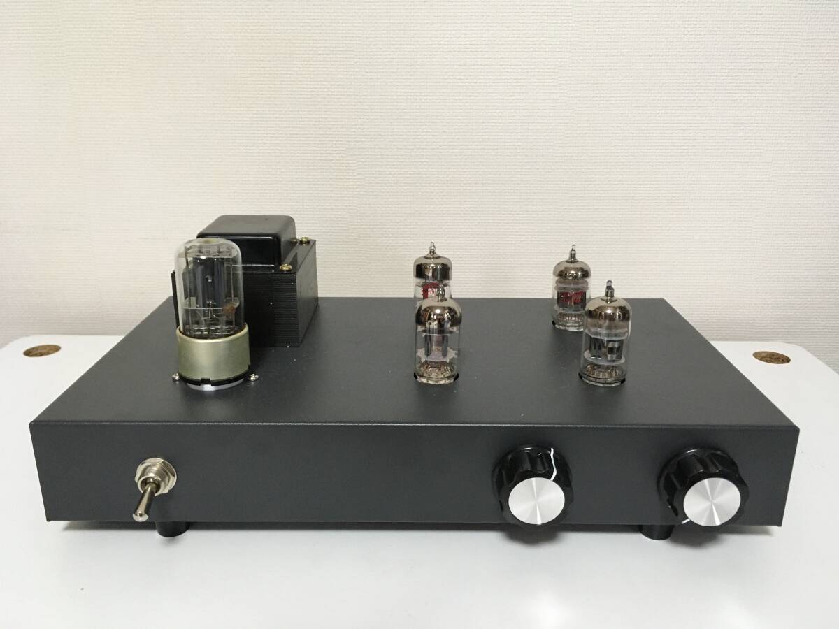【ほぼ新品】和田茂氏回路 12AX7系+12AU7系 真空管ステレオプリアンプ 音質改善 チャコールの画像1