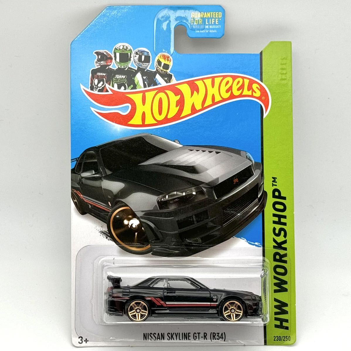 【HW】 ニッサン スカイライン GT-R (R34) (黒) 2014 BASIC Nissan Skyline ホットウィール HotWheels_画像4