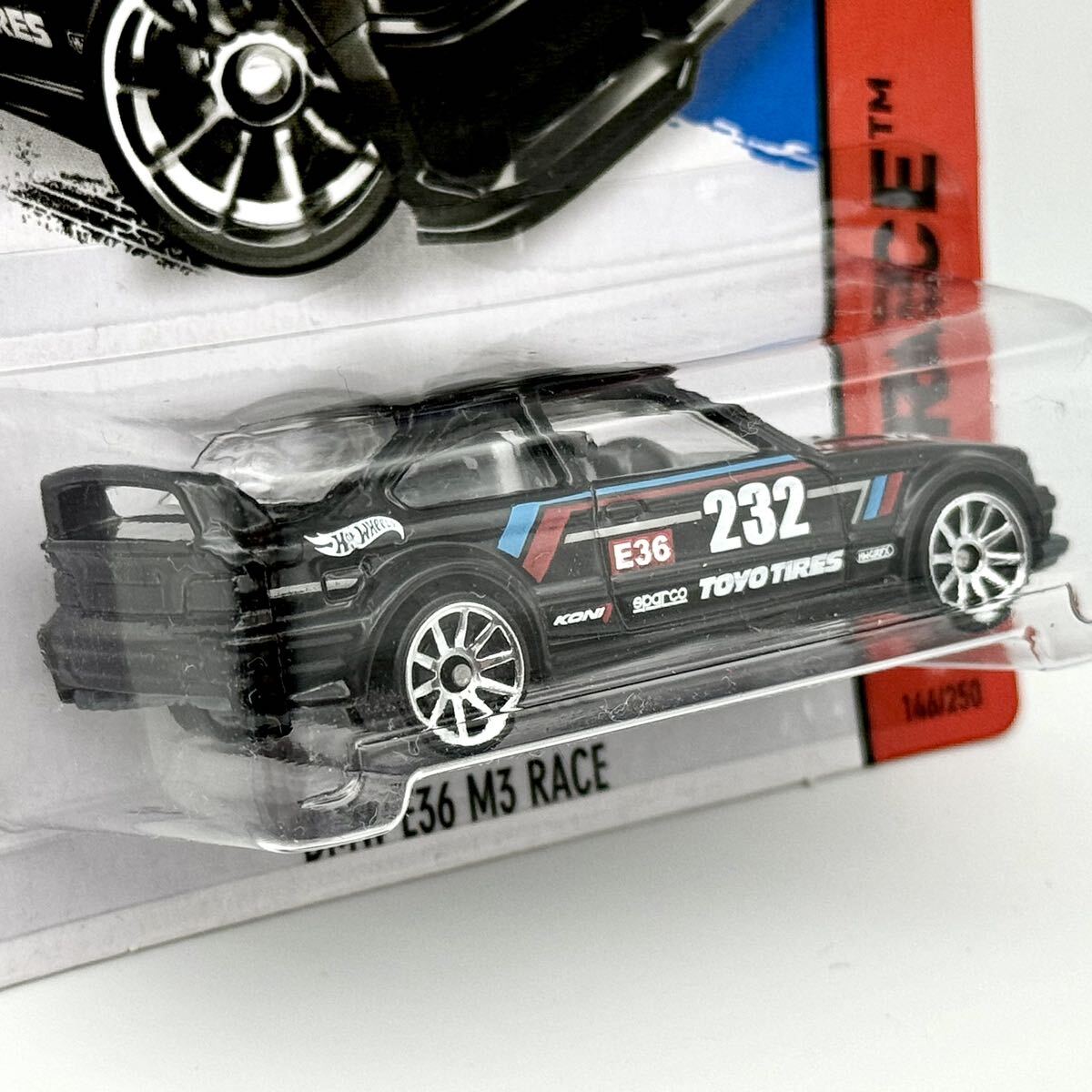 【HW】 BMW E36 M3 Race (黒) 2015 BASIC Toyo Tires ホットウィール HotWheels_画像2