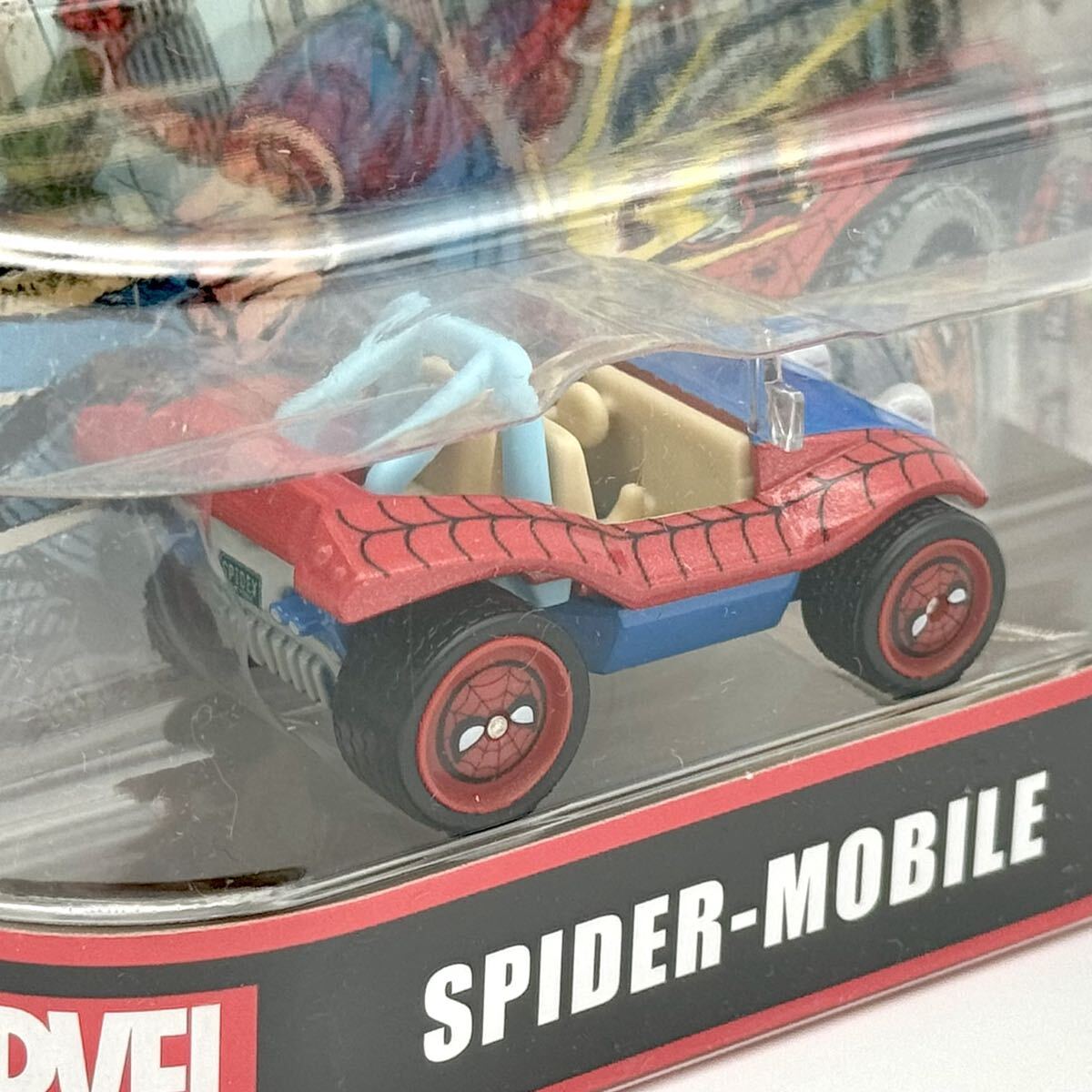 【HW】 スパイダー モービル スパイダーマン (赤) 2018 Replica Entertainment MARVEL Spider-Mobile Spider-Man HotWheels ホットウィールの画像2