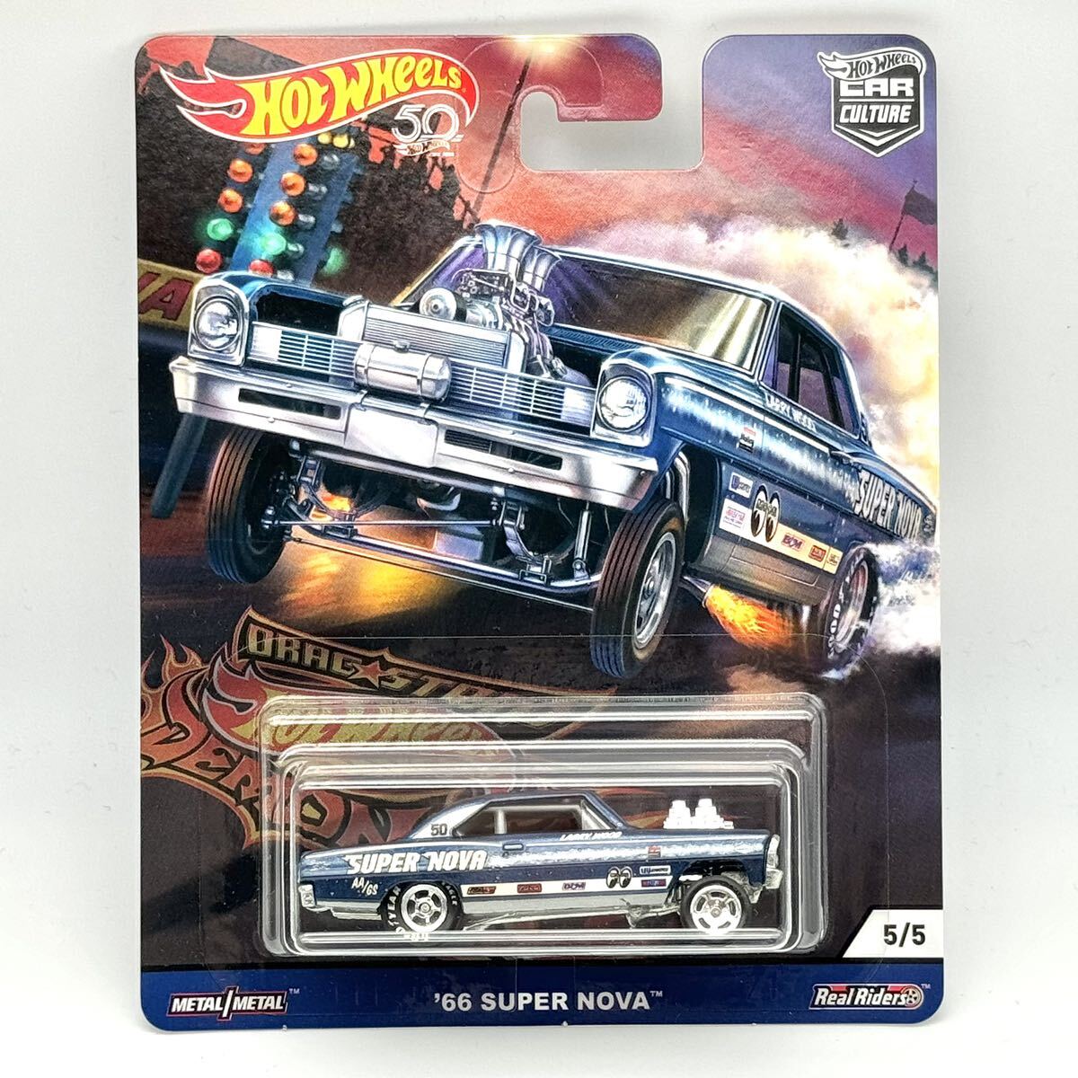 【HW】’66 スーパー ノヴァ (青) 2018 CAR CULTURE DRAGSTRIP DEMONS Super Nova HotWheels ホットウィールの画像4