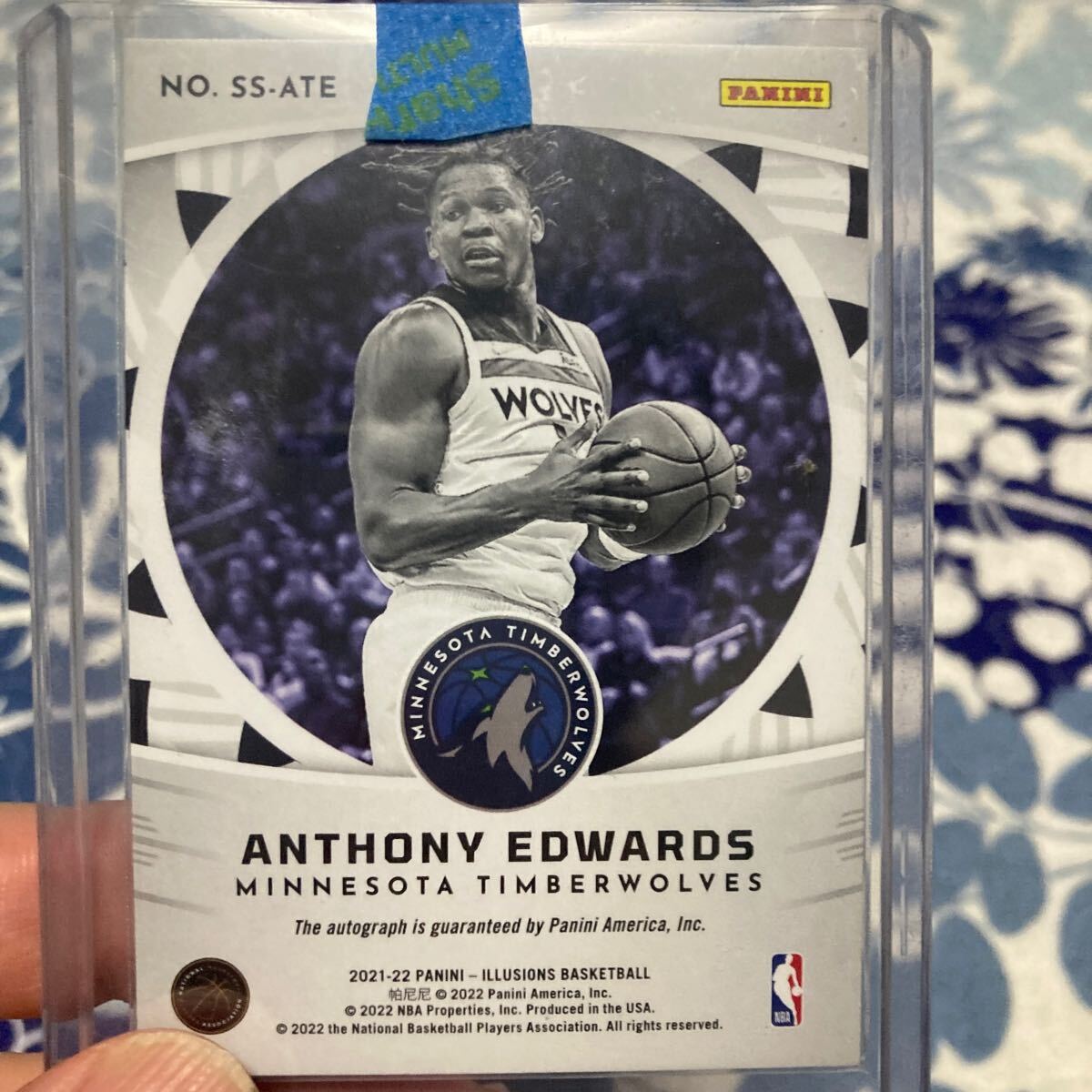 Anthony Edwards アンソニー　エドワーズPanini Auto 直筆サインカード NBAカード _画像4