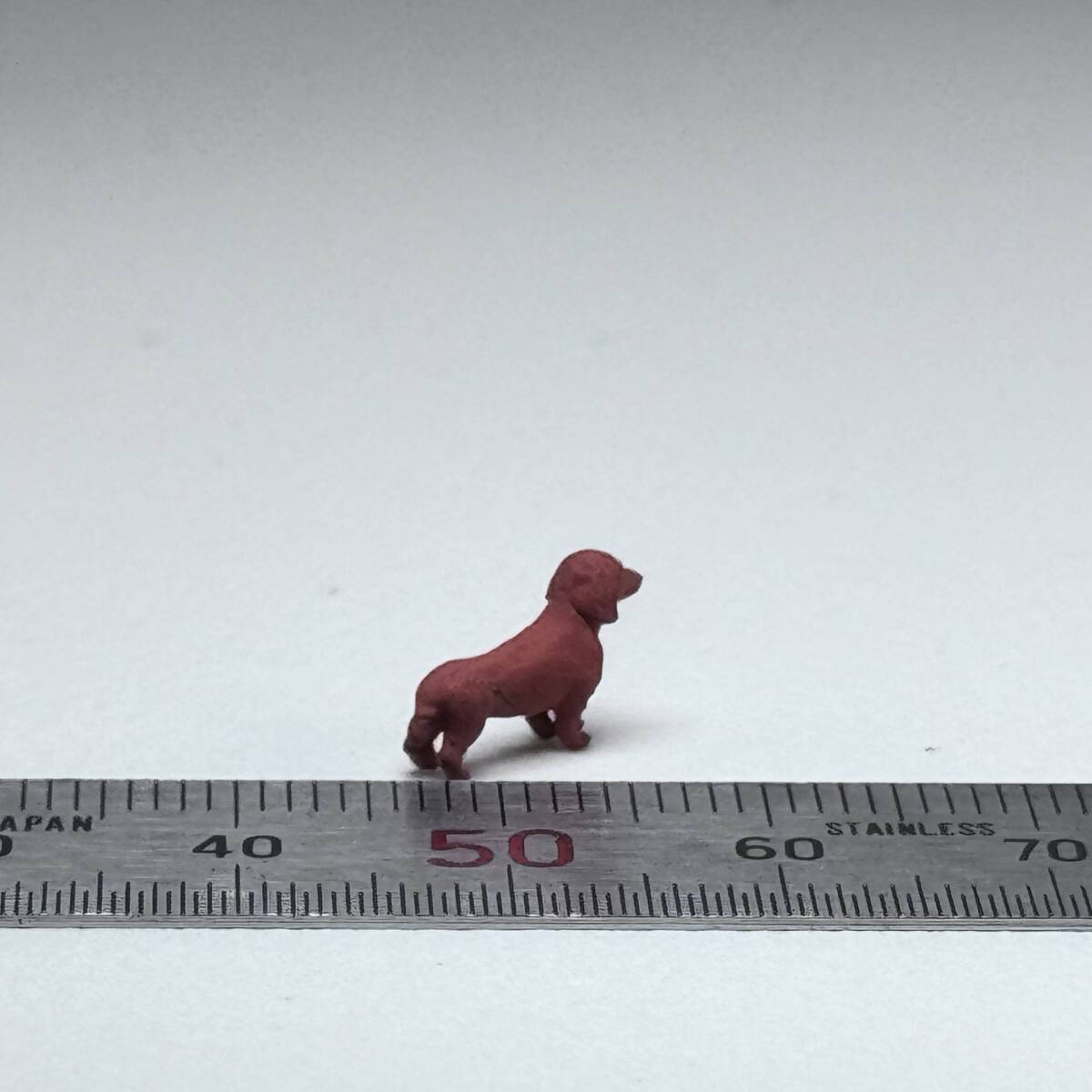 【MP-091】1/64 スケール ダックスフント スムース レッド イヌ 犬 ペット フィギュア_画像3