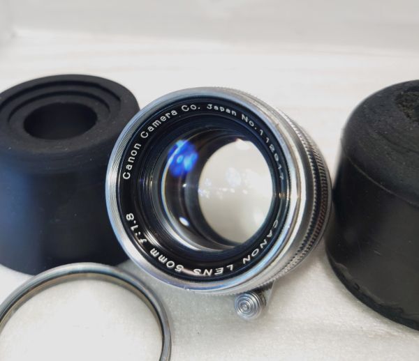 ★人気初期型!まあまあ綺麗★CANON キヤノン 50mm F1.8 Lマウント★完動品★