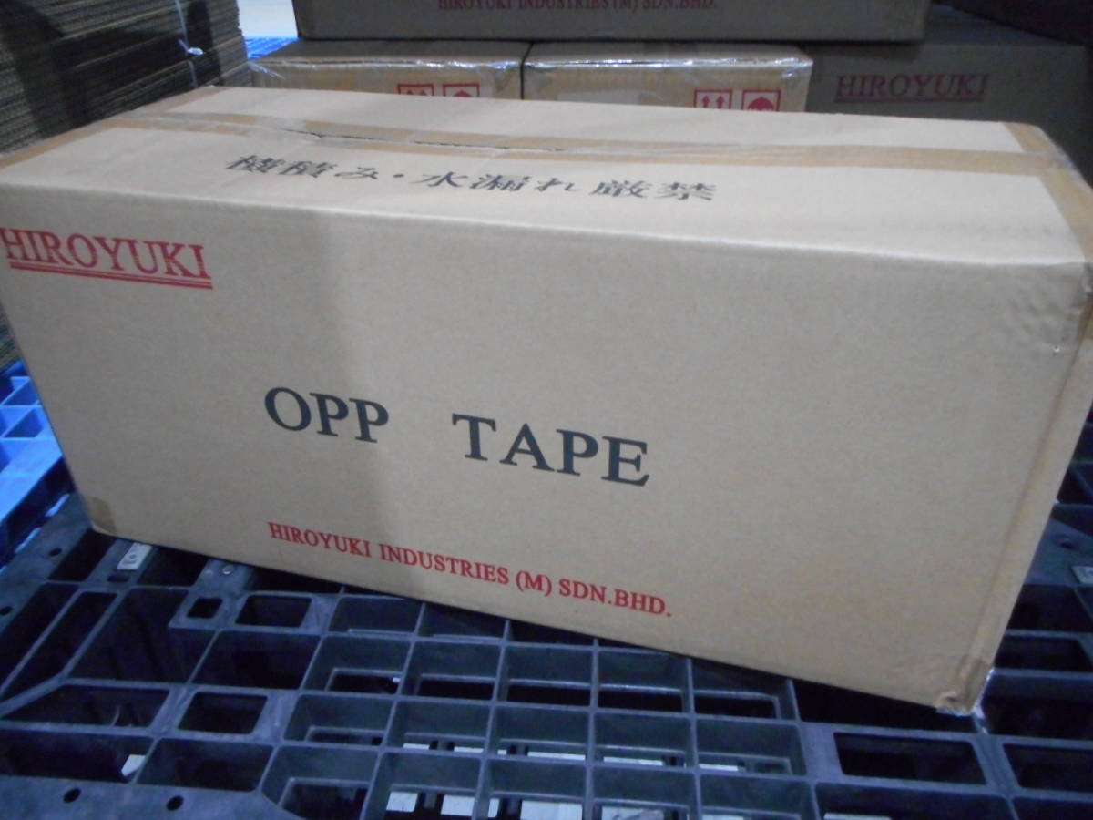 新品未使用 複数有 新品 OPPテープ  OPP 48C 透明 ビニールテープ 幅48mm×100m巻 50巻入 梱包テープ 粘着テープ 透明テープ １の画像1