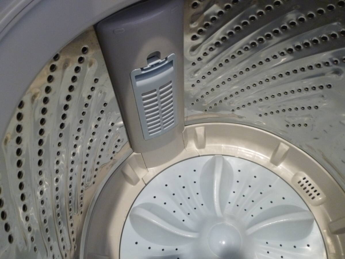 大阪引取り歓迎 ハイセンス Hisense 全自動洗濯機 7.5kg ホワイト 2020年製 HW-G75A 自動洗濯機 ステンレス槽  槽洗浄の画像6