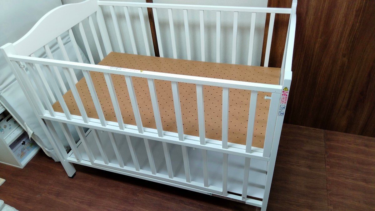  crib wooden W1,248×D773×H1,025 white made in Japan 