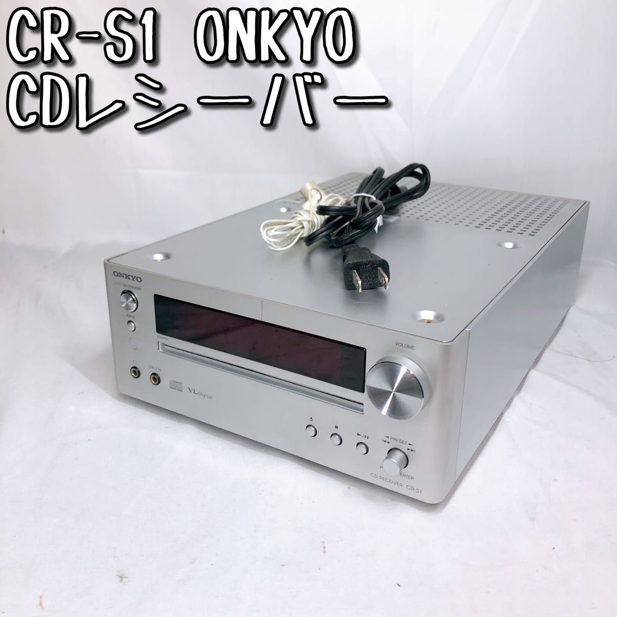 【美品】CR-S1 オンキョー CDレシーバー コンパクト FMチューナー ONKYO オーディオ 音楽 システムコンポ アンプ