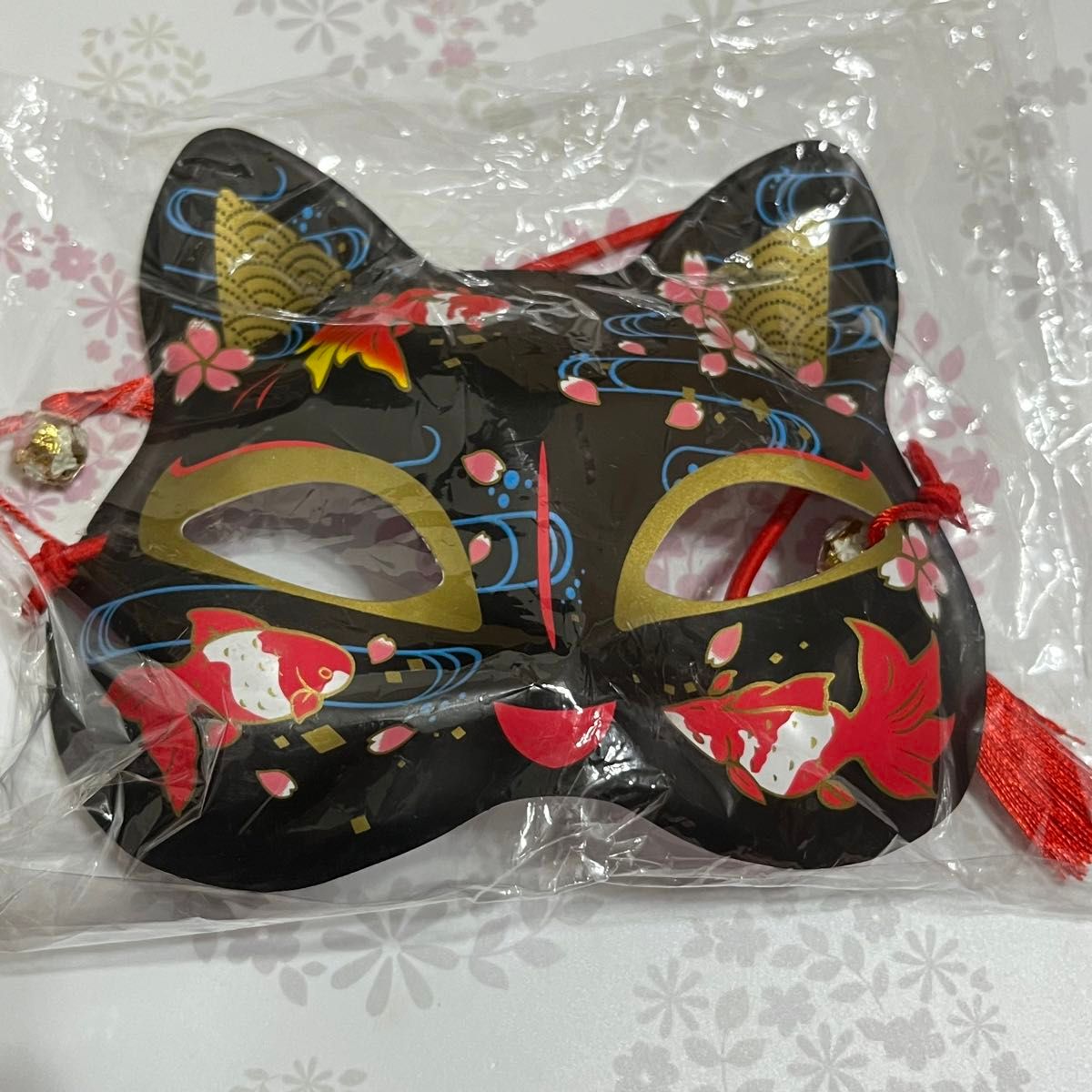 お面　コスプレ　狐　猫お面　きつね　着物　鈴　猫のお面　仮面　学園祭　夏祭り　マスク　変装用マスク　仮装　パーティー　コスプレ　