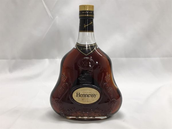 E001 未開栓 古酒 Henessy ヘネシー X.O コニャック COGNAC ブランデー 金キャップ グリーンボトル 700ｍl 40度 洋酒の画像1