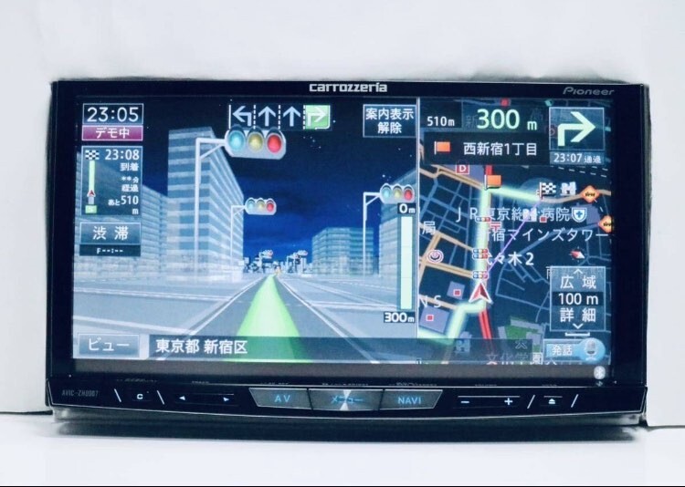 【保証付】 AVIC-ZH0007 最新地図2023年第 ＋オービス SD/SD VIDEO/USB付 フルセグ CD録音 DVD Bluetooth ハンズフリー 音声認識_画像4