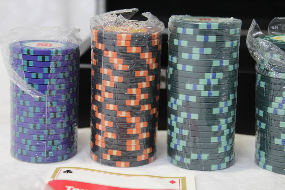【0422C】IWC SCHAFFHAUSEN シャフハウゼン カードゲームセット Texas Hold'em Poker カード未開封 3.5kg 中古現状品 _画像4
