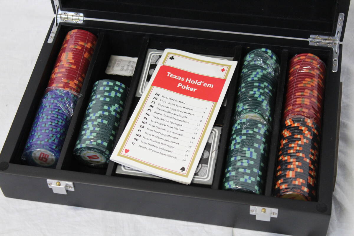 【0422C】IWC SCHAFFHAUSEN シャフハウゼン カードゲームセット Texas Hold'em Poker カード未開封 3.5kg 中古現状品 の画像2