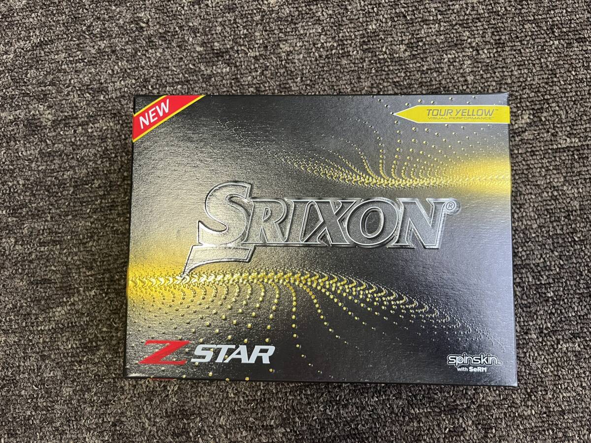 US仕様 SRIXON Z-Star イエロー 1箱 12球 1ダース ボール スリクソン ダンロップ DUNLOP 3ピース ゴルフボール Zスター _画像1