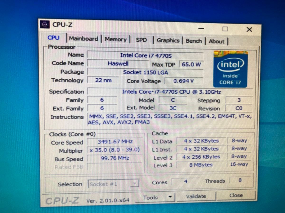 Intel Corei7 4770S  CPU