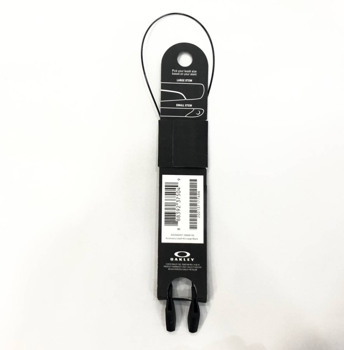 国内正規品 OAKLEY LEASH CORD LARGE BLACK オークリー リーシュコード ラージ　ブラック 純正 落下防止 メガネチェーン strap ストラップ_画像2