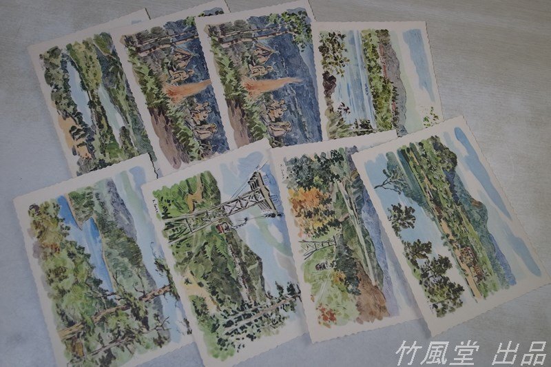 1-3211【絵葉書】志賀高原のスケッチ 8枚袋の画像2