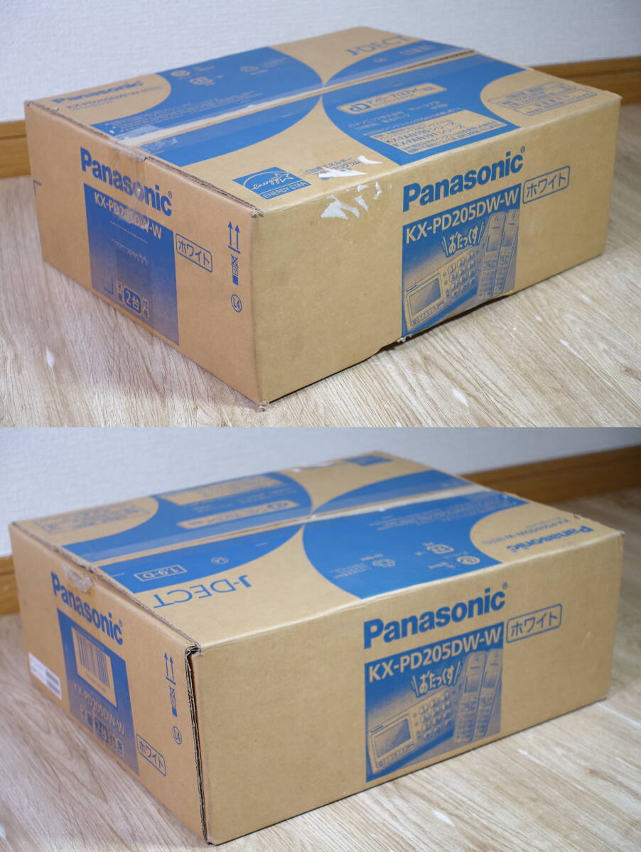 【未使用】Panasonic パナソニック おたっくす パーソナルファックス 電話機 KX-PD205DW-W 子機2台付の画像9