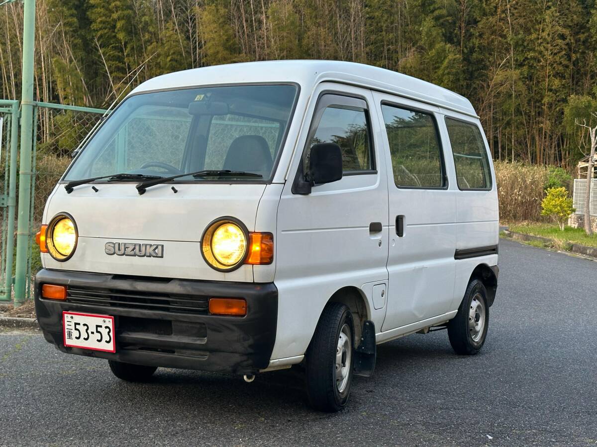 スズキ エブリイ V-DE51V エアコン付き AT 平成8年 地区限定車 (ハイルーフ)の画像2