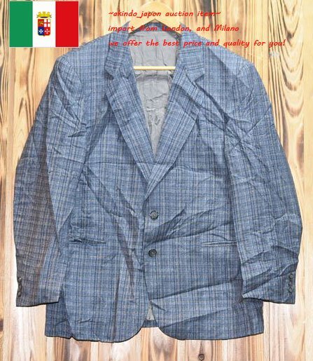 LEBOLE★イタリア直輸入★良質 ウールジャケット XL（J-731) メンズ ブレザー おすすめの画像1
