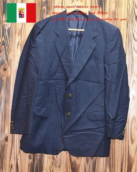 ★イタリア製★良質 ウールジャケット M（J-528) メンズ ブレザー おすすめの画像1