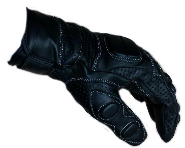  postage 198 jpy * cow leather bike glove * protect * spring summer Short mesh L certainly . leather quality 
