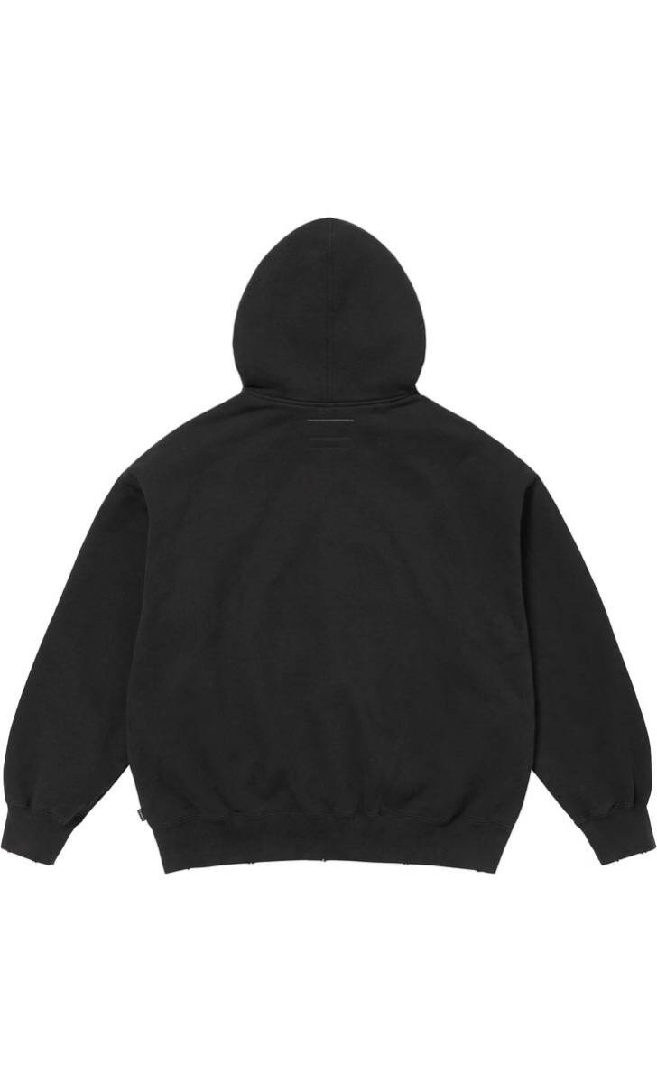Supreme x MM6 Maison Margiela Zip Up Hooded Sweatshirt Black XLの画像2