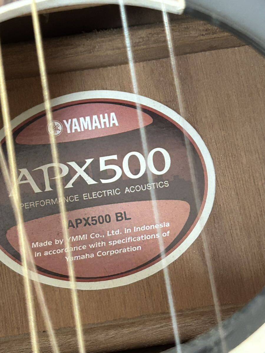 YAMAHA APX500 BL エレアコ ヤマハ ギター ジャンク の画像7