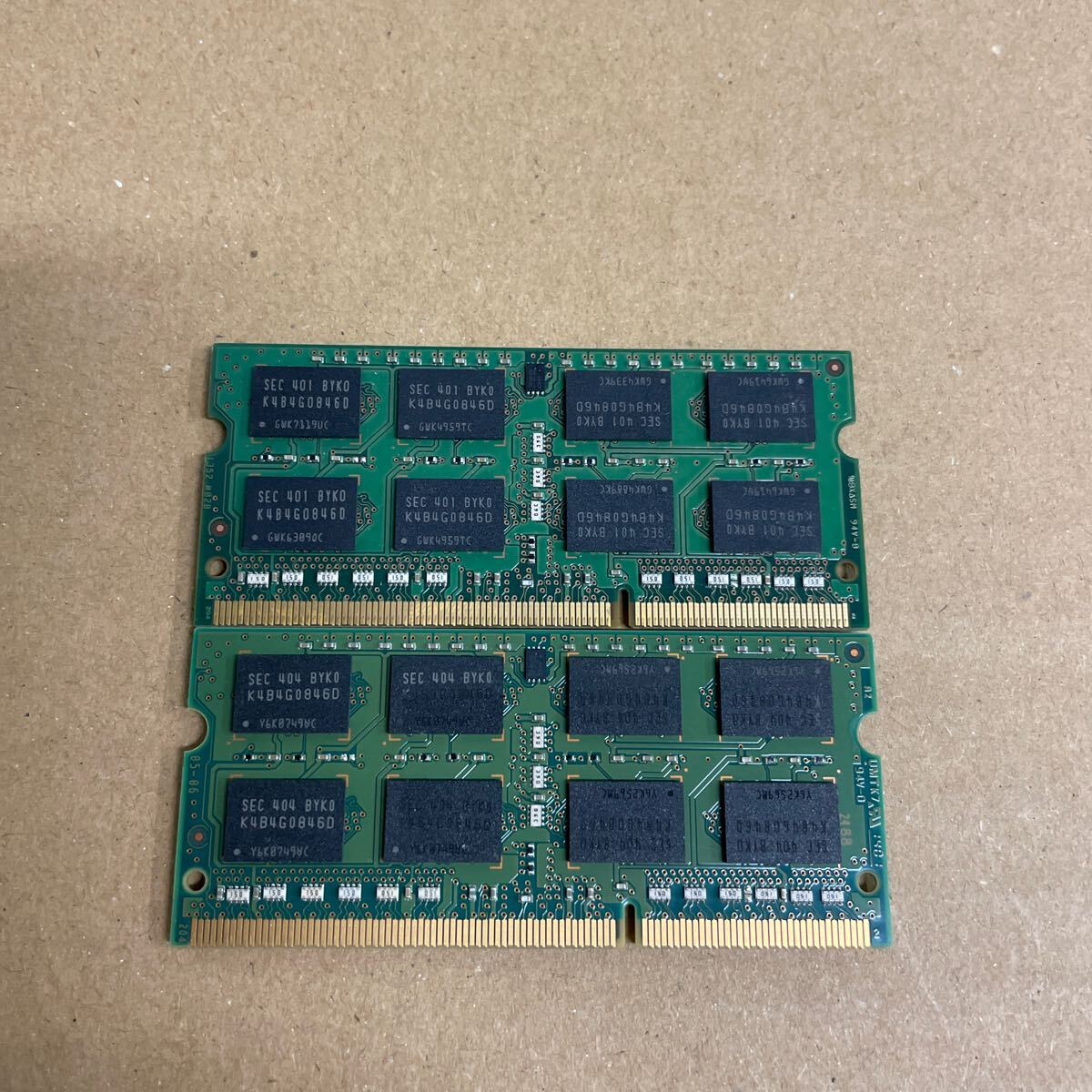 ウ79 SAMSUNG ノートPCメモリ 8GB 2Rx8 PC3L-12800S 1枚_画像2