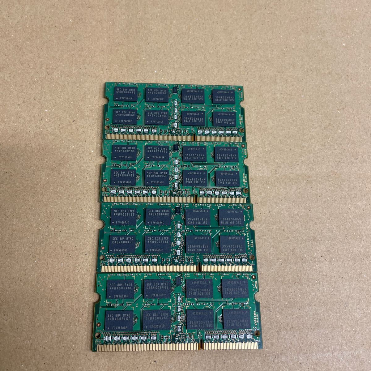 ウ80 SAMSUNG ノートPCメモリ 8GB 2Rx8 PC3L-12800S 4枚の画像4
