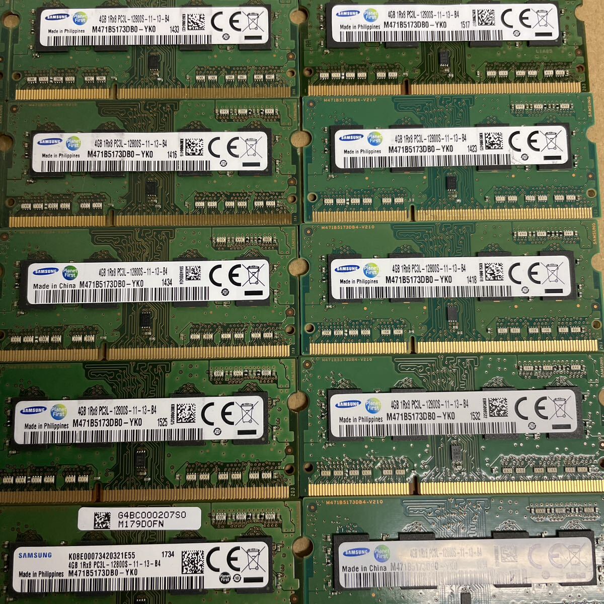 u86 SAMSUNG Note PC memory 4GB 1Rx8 PC3L-12800S 30 sheets 