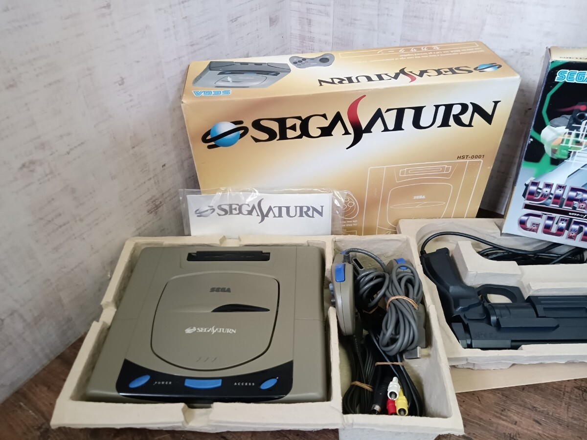 C1 元箱付 SEGA セガ SEGA SATURN セガサターン 本体 コントローラー ソフト まとめ ゲーム機 レトロゲーム 現状品の画像2