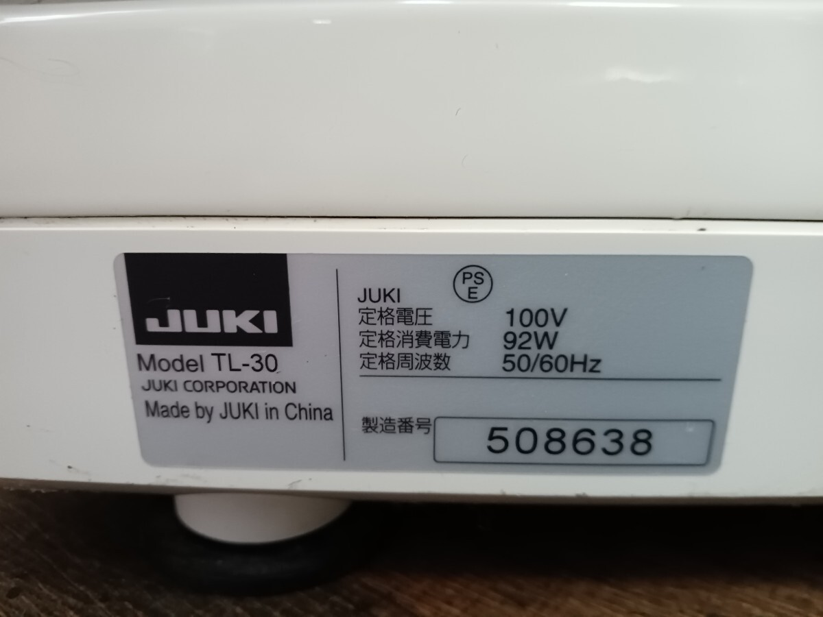 JUKI SPUR 30 TL-30 ジューキ ミシン ハンドクラフト 職業用ミシン　ジャンク_画像6