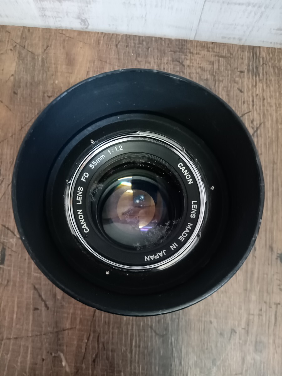 Canon LENS FD 55mm 1:1.2 Canon manual focus lens Canon large diameter lens Junk 