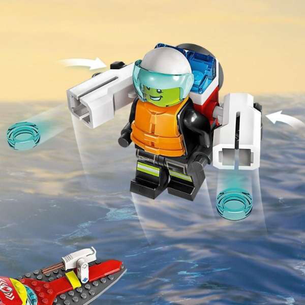 【新品・未開封】LEGO レゴ シティ 消防レスキューボート 60373