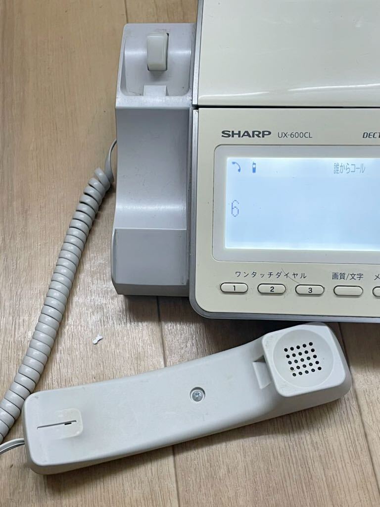 SHARP/シャープ ファックス 電話機 デジタルコード ファクシミリホン 【UX-600CL】中古現状品の画像4