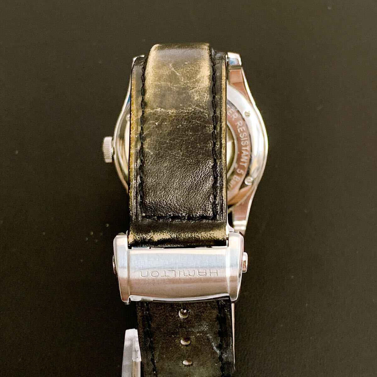 3SB130 【稼働品】HAMILTON ハミルトン H424150 25JEWELS 手巻き メンズ腕時計 時計中古 現状品の画像3