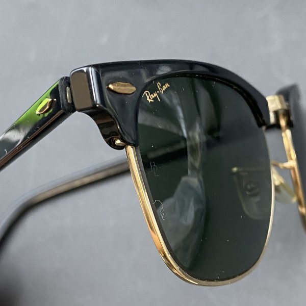 G0422X12 Ray-Ban レイバン サングラス　bausch lomb W0365 XQAW USA ブラック 眼鏡 アイウェア ケース付き_画像3