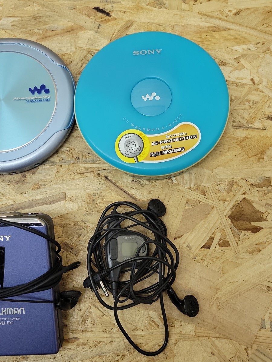 SONY CD WALKMAN 他7点まとめて ソニー CDウォークマン ポータブル CDプレーヤー D-NE9 WM-EX1 D-E404 D-375 D-EJ002 レトロの画像5