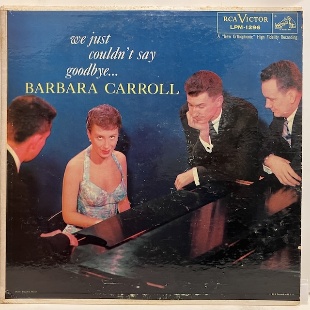 ●即決LP Barbara Carroll / We Just Culdn't Say Goodbye Lpm1296 j40668 米オリジナル、Dg Mono _画像1