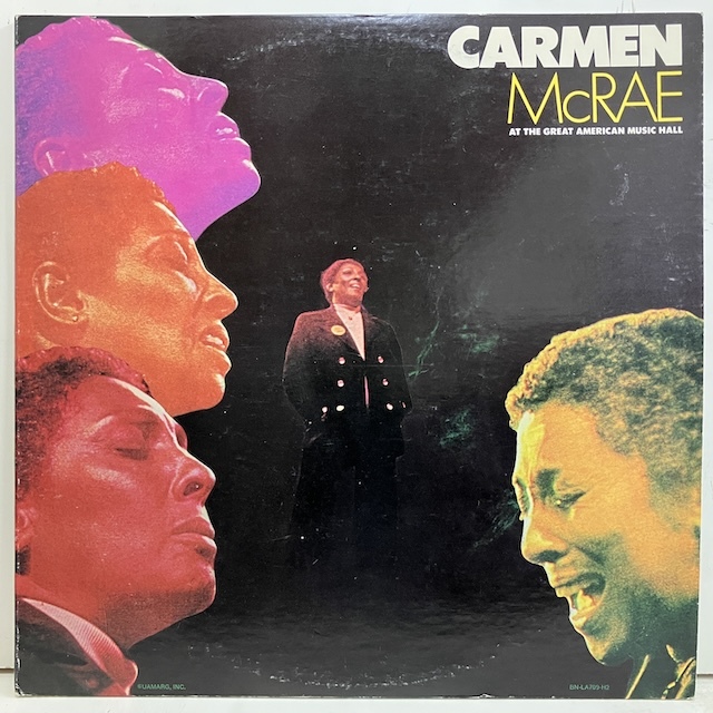 ●即決VOCAL LP Carmen McRae / At The Great American Music Hall BN-LA709-H2 jv6587 米オリジナル_画像1