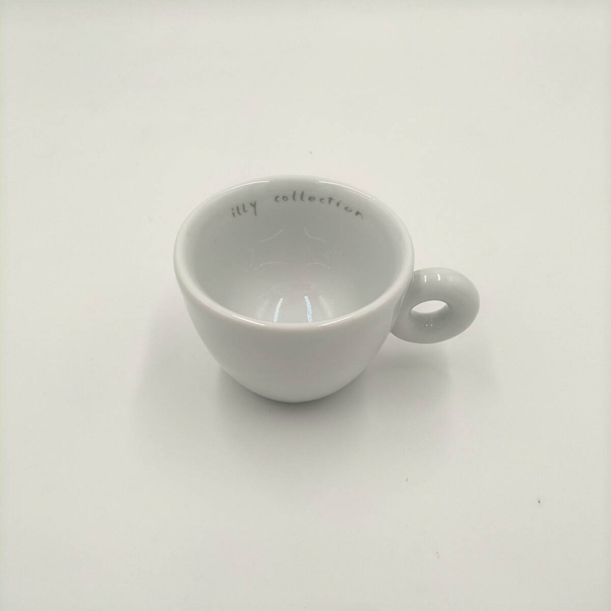 #441 ILLY collection イリ― コレクション エスプレッソカップ お洒落なデザインのイタリア製 ２色４客セット ホワイト＆ライトグリーンの画像3