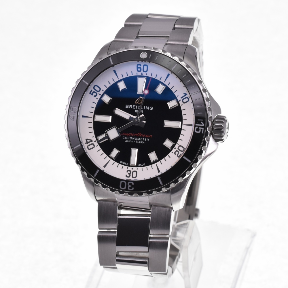  Breitling BREITLING A17375 Super Ocean 42 self-winding watch men's beautiful goods inside box * written guarantee attaching .A#130314