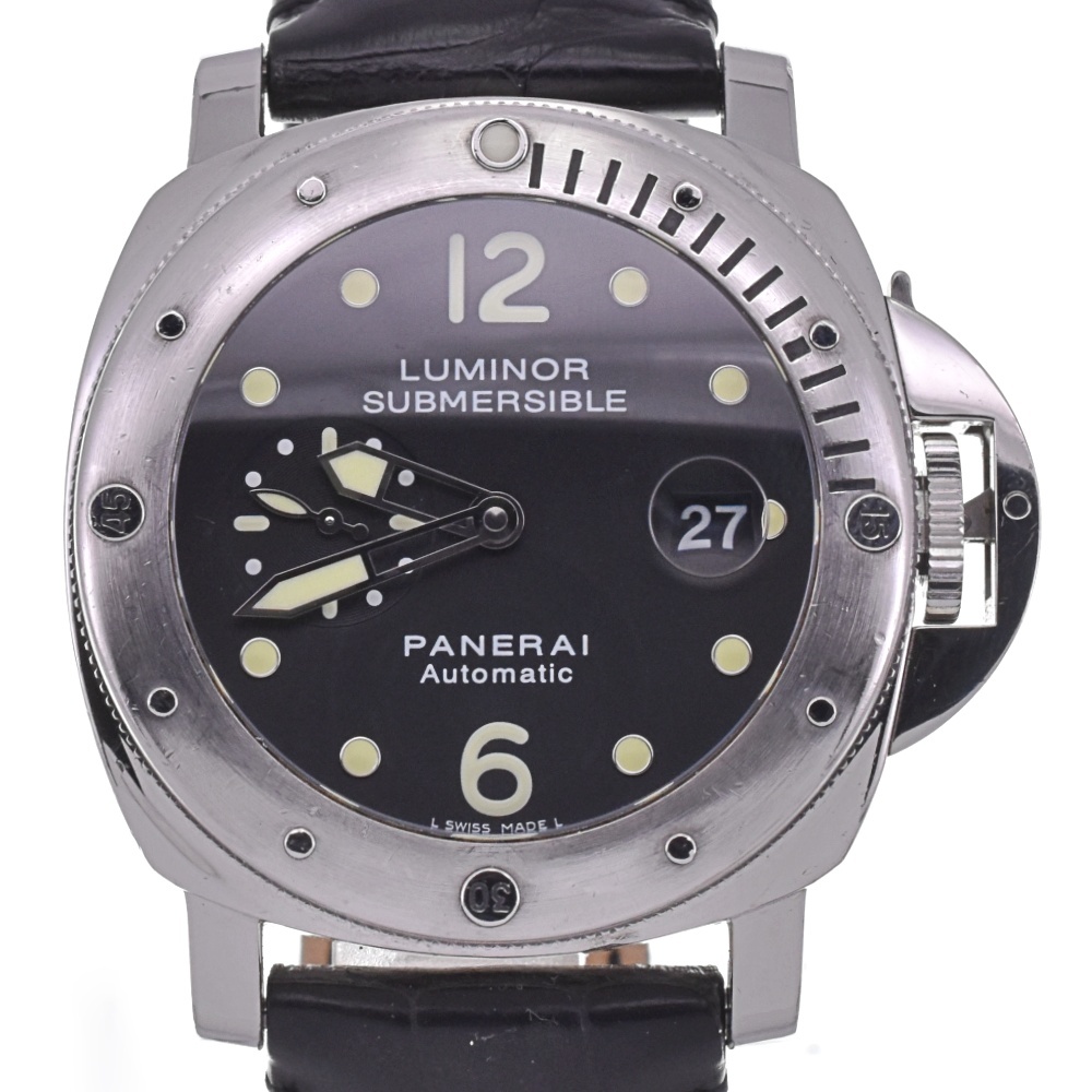 オフィチーネパネライ OFFICINE PANERAI PAM00024 ルミノール サブマーシブル スモールセコンド デイト 自動巻 メンズ 良品 箱付 C#130114_画像1