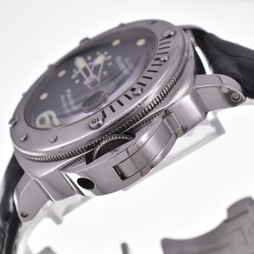 オフィチーネパネライ OFFICINE PANERAI PAM00024 ルミノール サブマーシブル スモールセコンド デイト 自動巻 メンズ 良品 箱付 C#130114_画像3